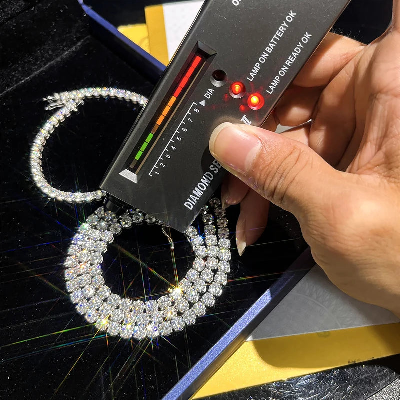 RINNTIN USA Local Stock Hot Selling Hip Hop Jewelry Women 3mm VVS Moissanite Diamond Tennis Bracelet with Gra Certificate