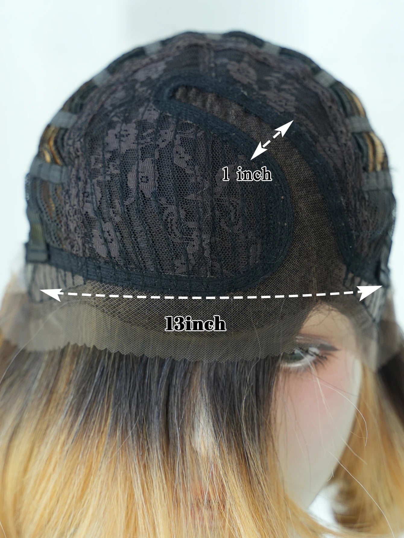 Blonde Lace Front Wig Bob Short Loose Wave HD Transparent Lace Ombre Blonde Bob Wavy Hair Wig With Side Bangs for Women Daily