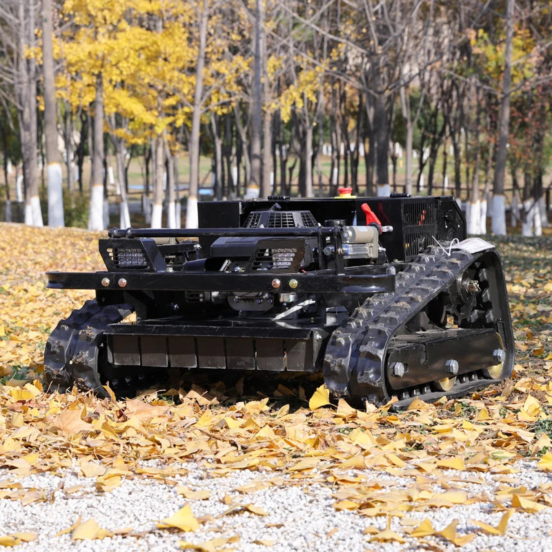 Direct-from-warehouse Remote-controlled Lawn Mower with Zero-turn Gasoline Engine for Home and Commercial of Garden Lawns.