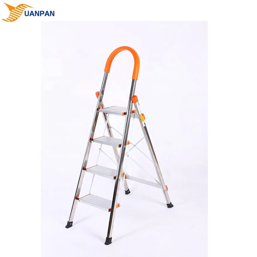 2024 Factory Stock Aluminum Folding Safe Ladder for House and Garden Tools Set