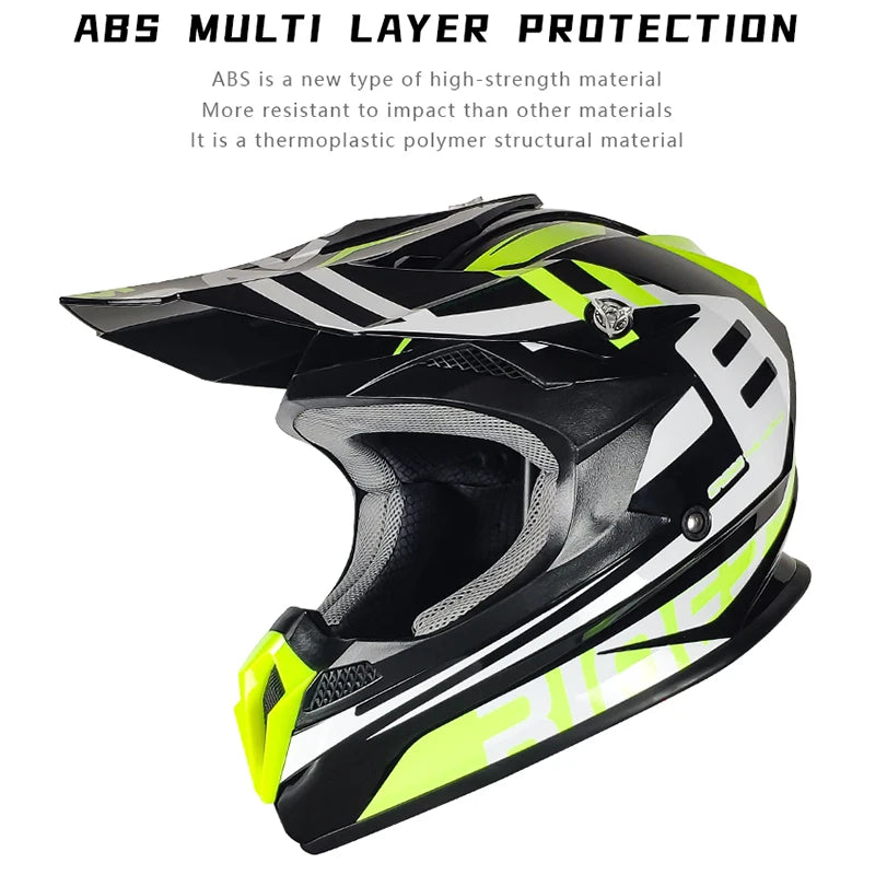 Factory Sale DOT Certified Cascos Adult Open Face Off-road Helmet ABS Perfect for Motorcycles Thrilling Dirt Bike Downhill