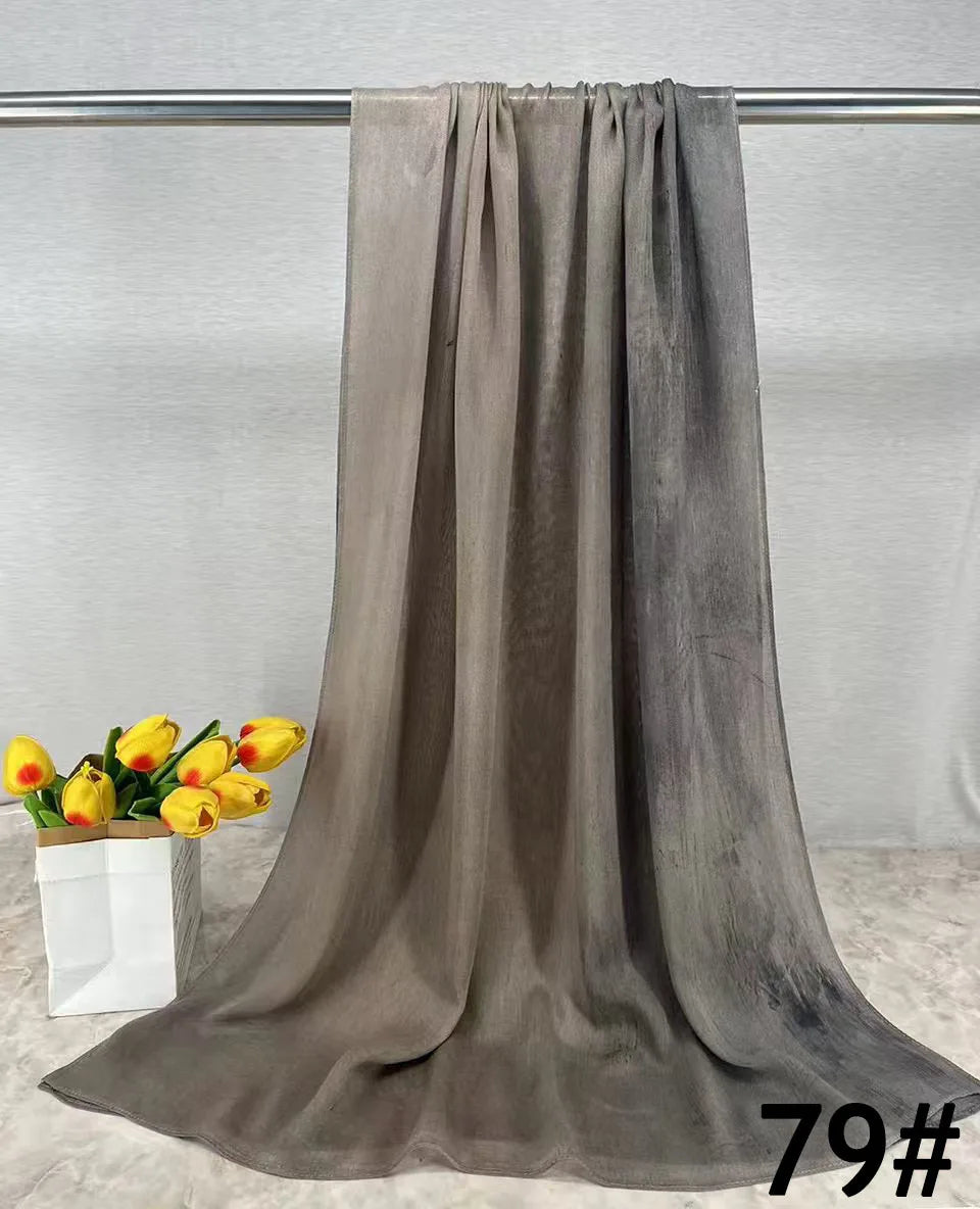 Soft Breathable Modal Hijab for Muslim Women New Digital Printed Woven Scarf Cotton Modal for Autumn