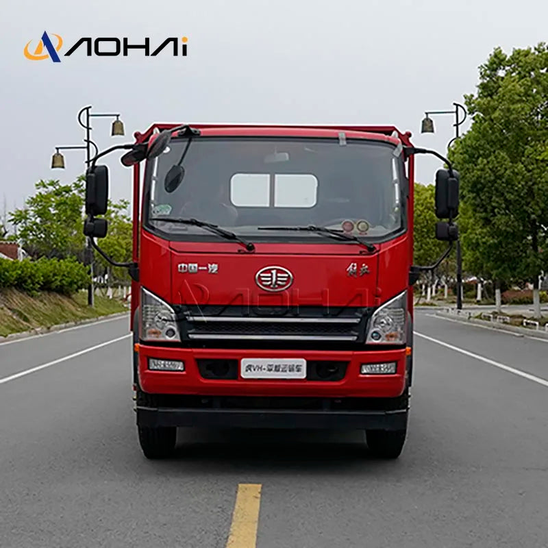 New FAW 4x2 Diesel Fuel Flatbed Cargo Tow Rescue Vehicle 2080 Single Cab Euro 2 Emission Manual Transmission Wrecker Truck