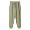Hot Sale 380gsm Terry Jogger Trousers for Men High Quality Jogger Pants With Pockets Heavy Solid Custom Sweat Pants for Men