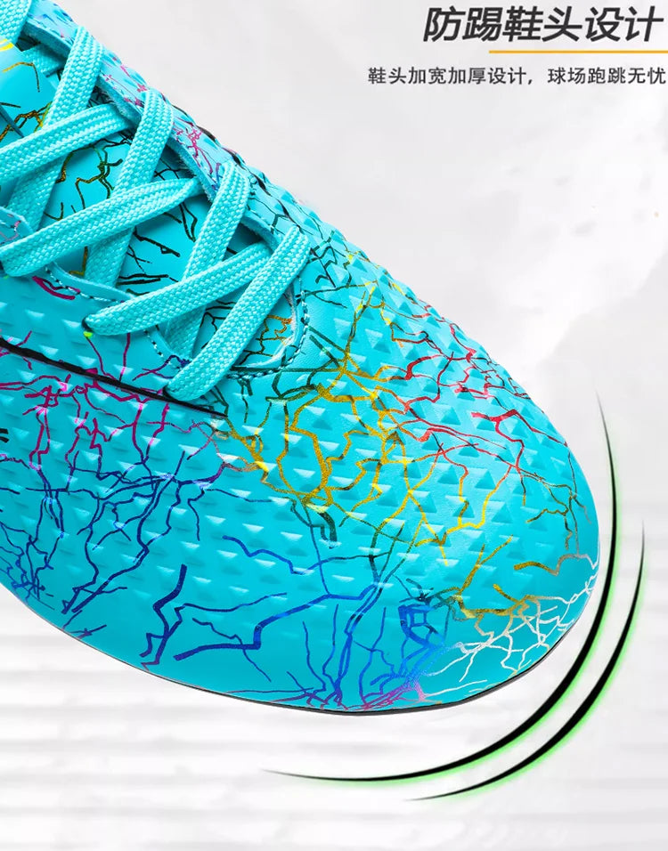 Football Shoes Low-top Lace up Soccer Shoes Football Boots FG HG Team Sports Men's Women's Adult Footwear Sneakers Unisex Spring