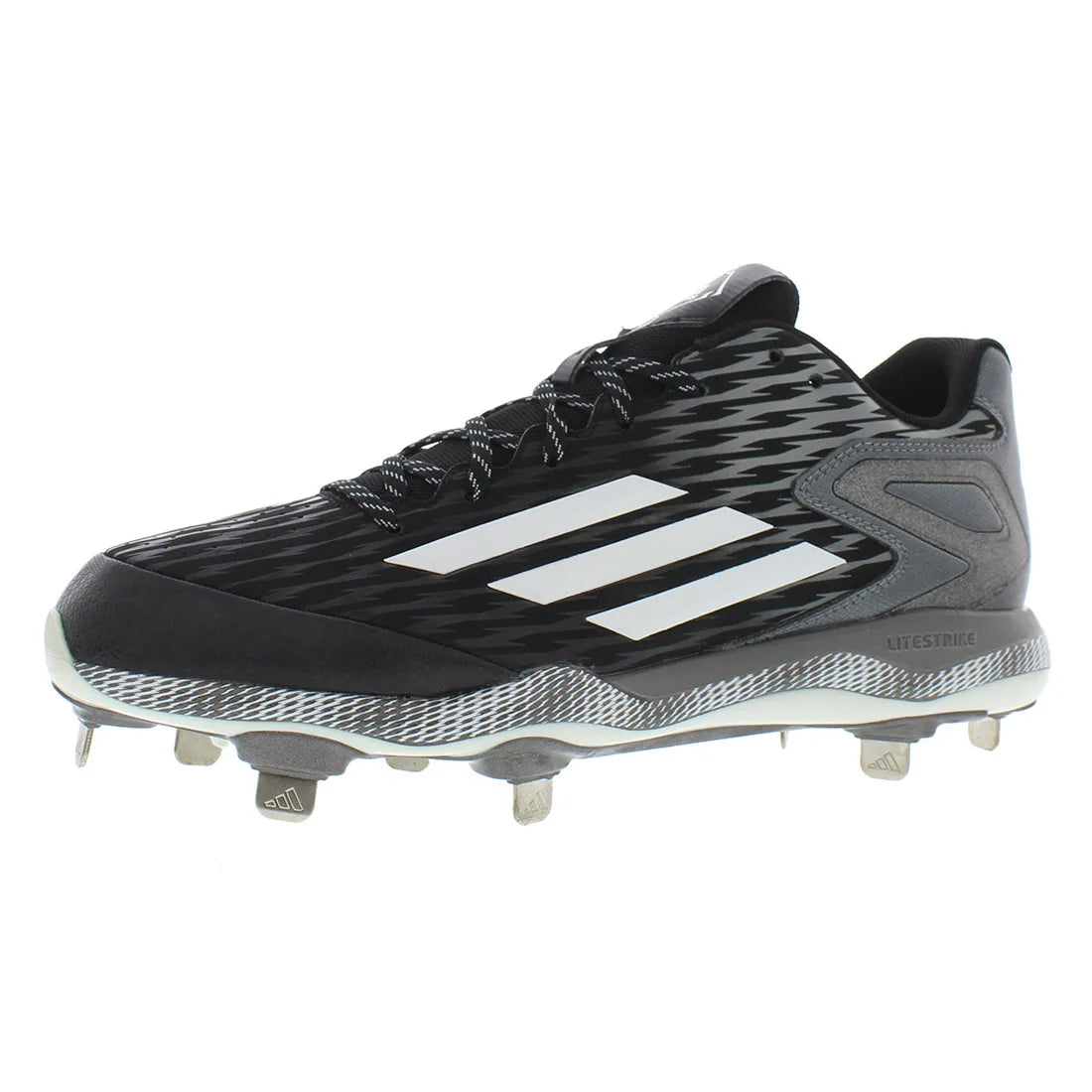 For Poweralley 3 Men's Baseball Shoes Black/Charcoal/Grey Color Model MSS-S84762 | 100% Authentic