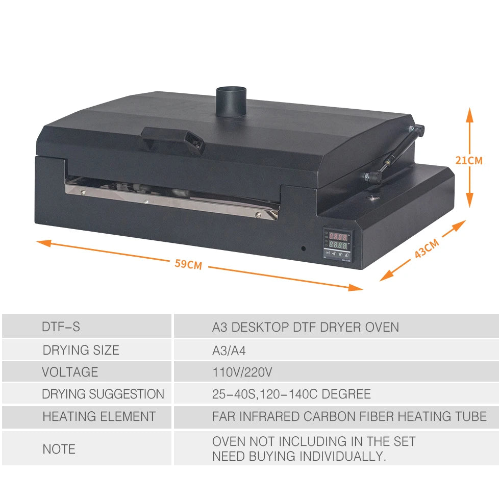 Latest Technology Auplex A4 White Ink DTF Printer and Oven  All in One for Tshirt