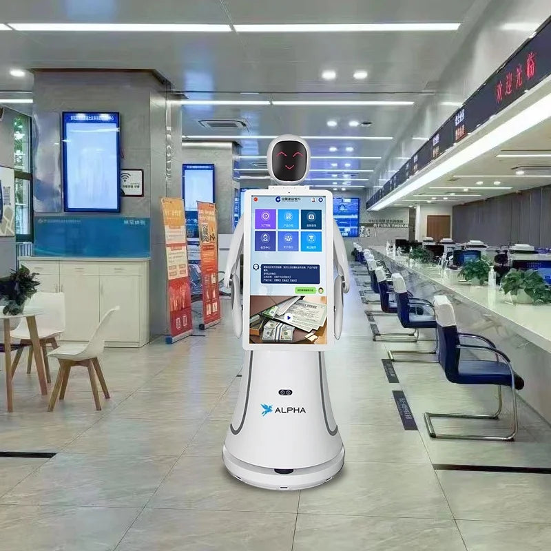 Reception Robot AI Autonomous Mobile Robot  Intelligent Face Commercial Reception Robot Commercial Reception Robot