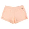 Tommy Hilfiger Dolphin Hem Shorts W/ Flag Embroide Womens Active Shorts Color: Peach Pink | 100% Authentic