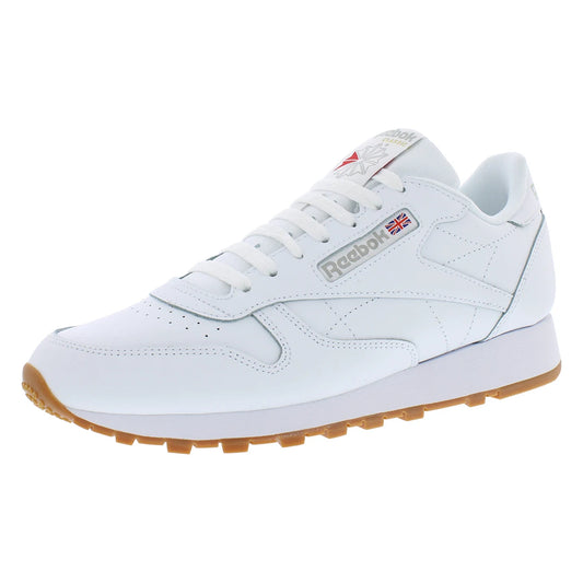 For Classic Leather Mens Shoes Color White 100% Authentic Model 100008491