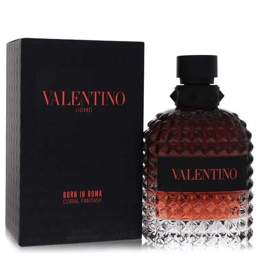 UD2 for Valentino Uomo Born in Roma Coral Fantasy by for Valentino 3.4 oz Men's Eau De Toilette Spray with Lasting Fragrance
