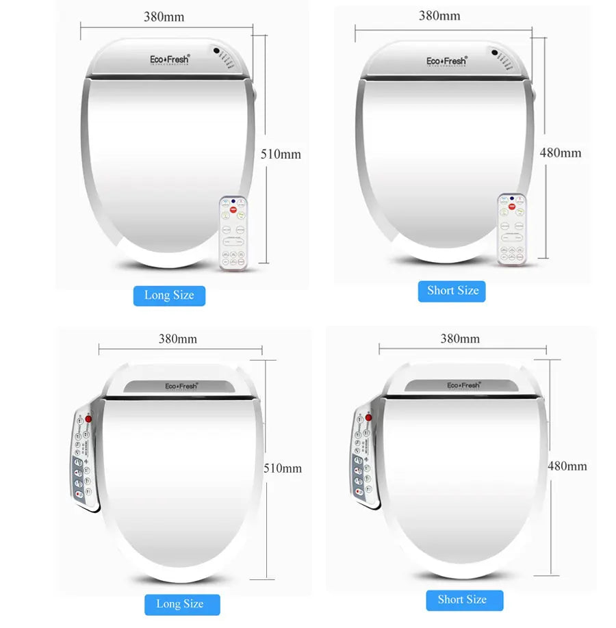EcoFresh Smart toilet seat  Electric Bidet cover intelligent bidet heat clean dry Massage care for child woman the old