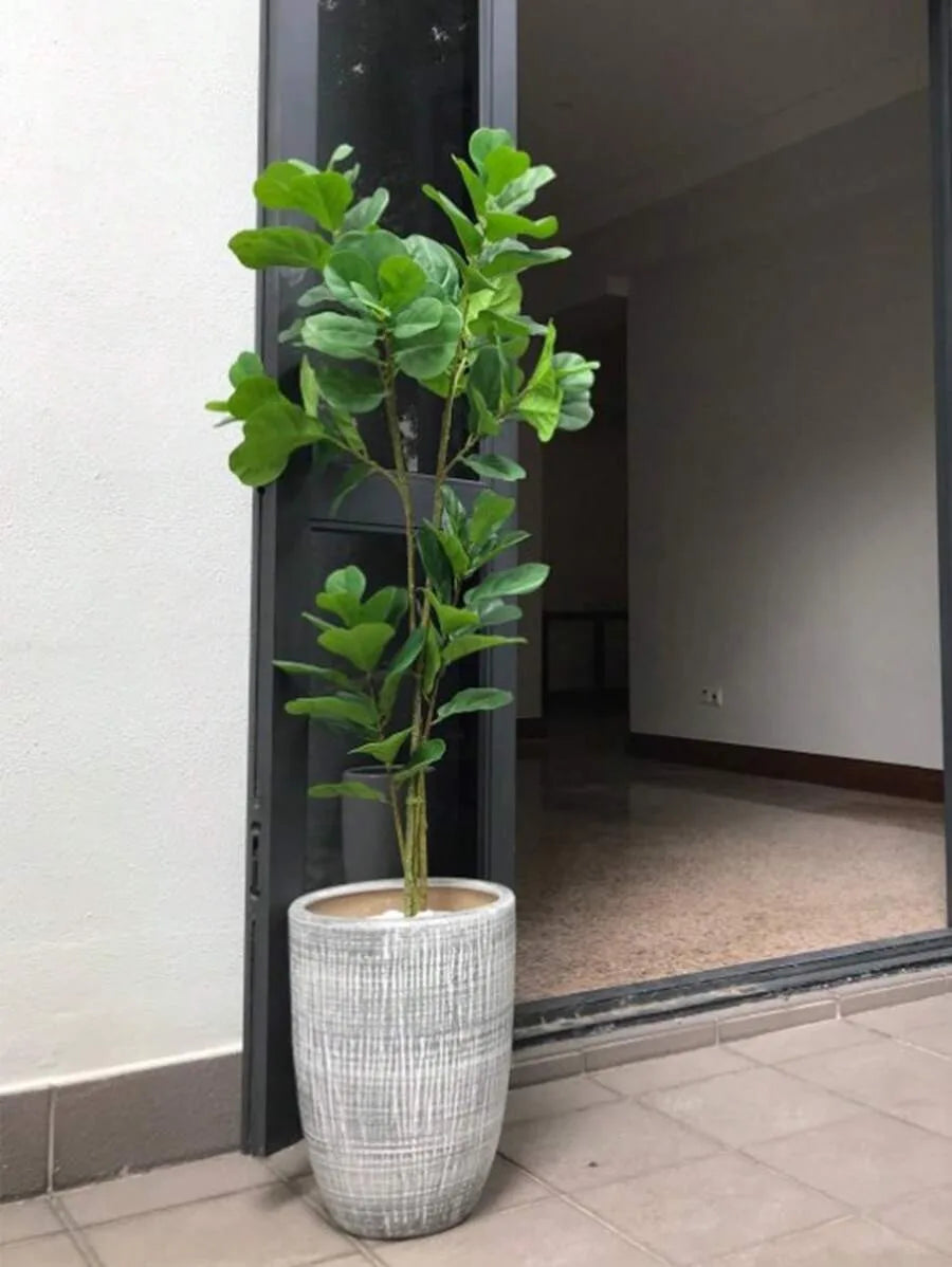 1pc Artificial Ficus Microcarpa Plant With Big Branches for Indoor&Outdoor House Decor Garden Ornaments, Without Pot