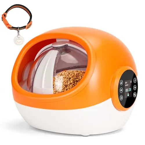 High-Tech Microchip Pet Feeder with RFID Tag Smart Control & Portion Scheduling for Healthy Feeding