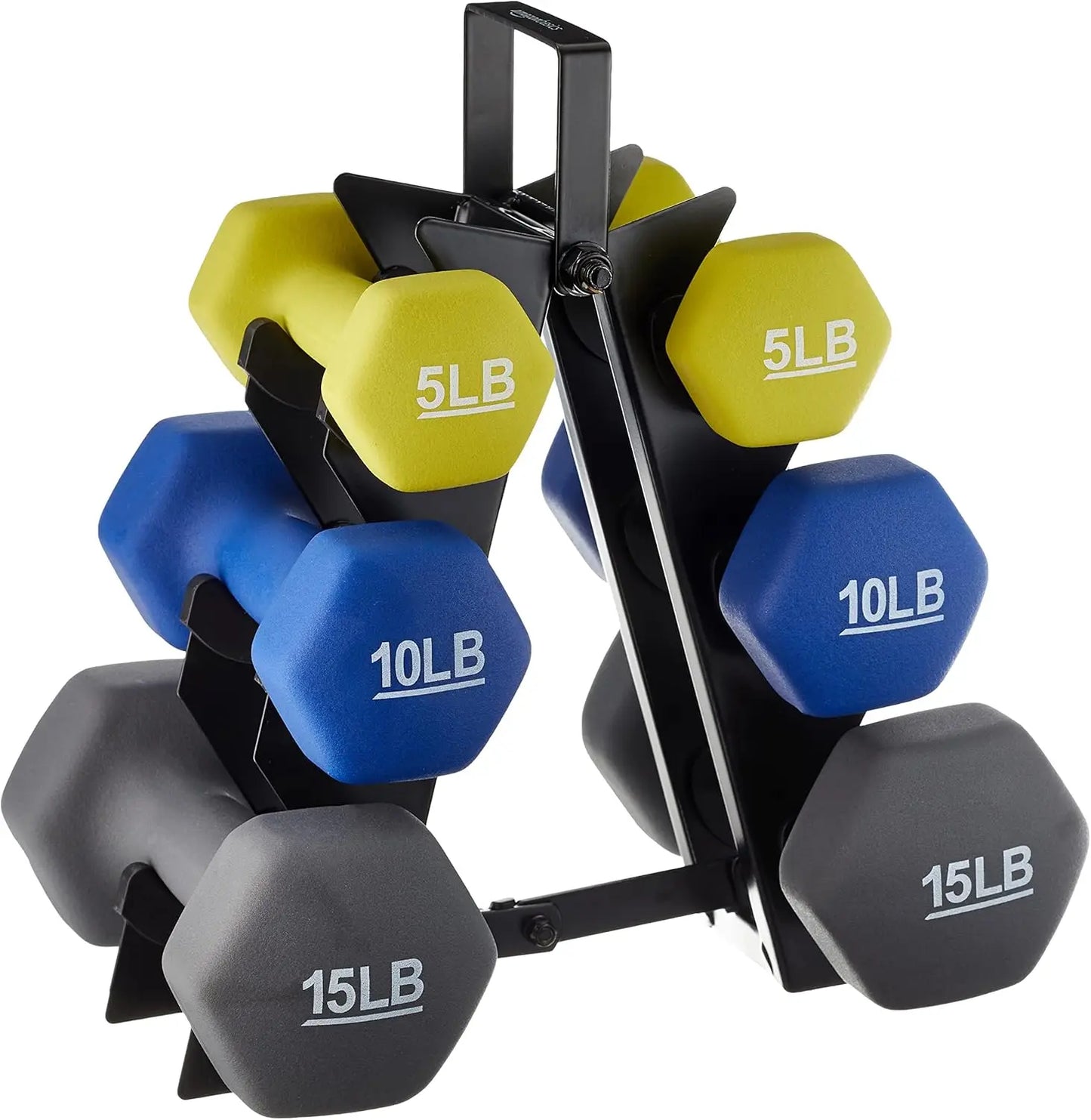 High Quality Customized 1-10kg Eco-friendly Neoprene-Coated PVC Dumbbells Set with 1 Year Guarantee for Gym Fitness