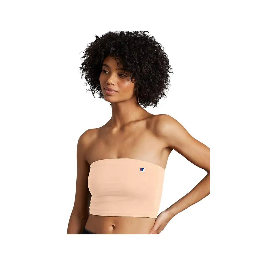 Champion Everyday Tube Top Womens Active Shirts & Tees Color: Pink/Certain Peach | 100% Authentic