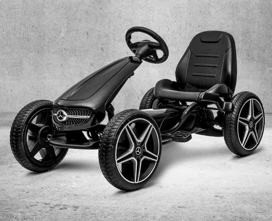 Kids Pedal Go-Kart 4-Wheel Ride on Toy with Handbrake, 3-8Y Boys Girls, Outdoor Anti-Slip Safety Seat Kart