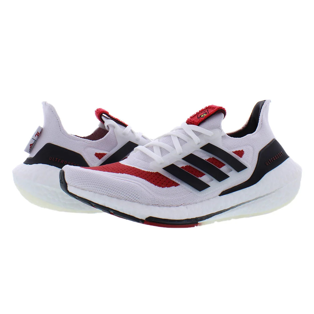 For Ultraboost 21 GY0427 Unisex Fitness Sneakers Vietnam Genuine Material Color White/Red/Black EVA Insole-100% Authentic