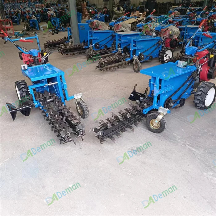 Chain Orchard Trencher Drainage Trenching Machine Pipeline Laying Ditcher Machine