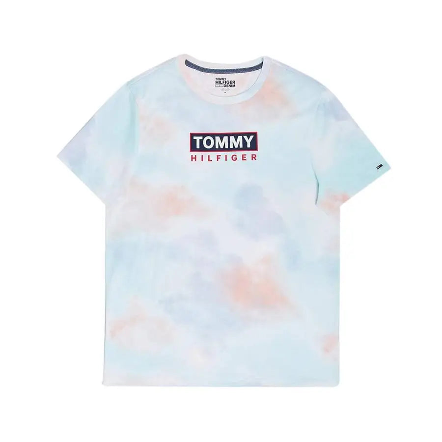 Tommy Hilfiger Essential Pastel Tie-Dye Mens Active Shirts & Tees Color: White Tie Dye | 100% Authentic
