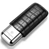 Stainless Steel Cigar Case Anti-pressure Portable Travel Leather Cigar Humidor Box