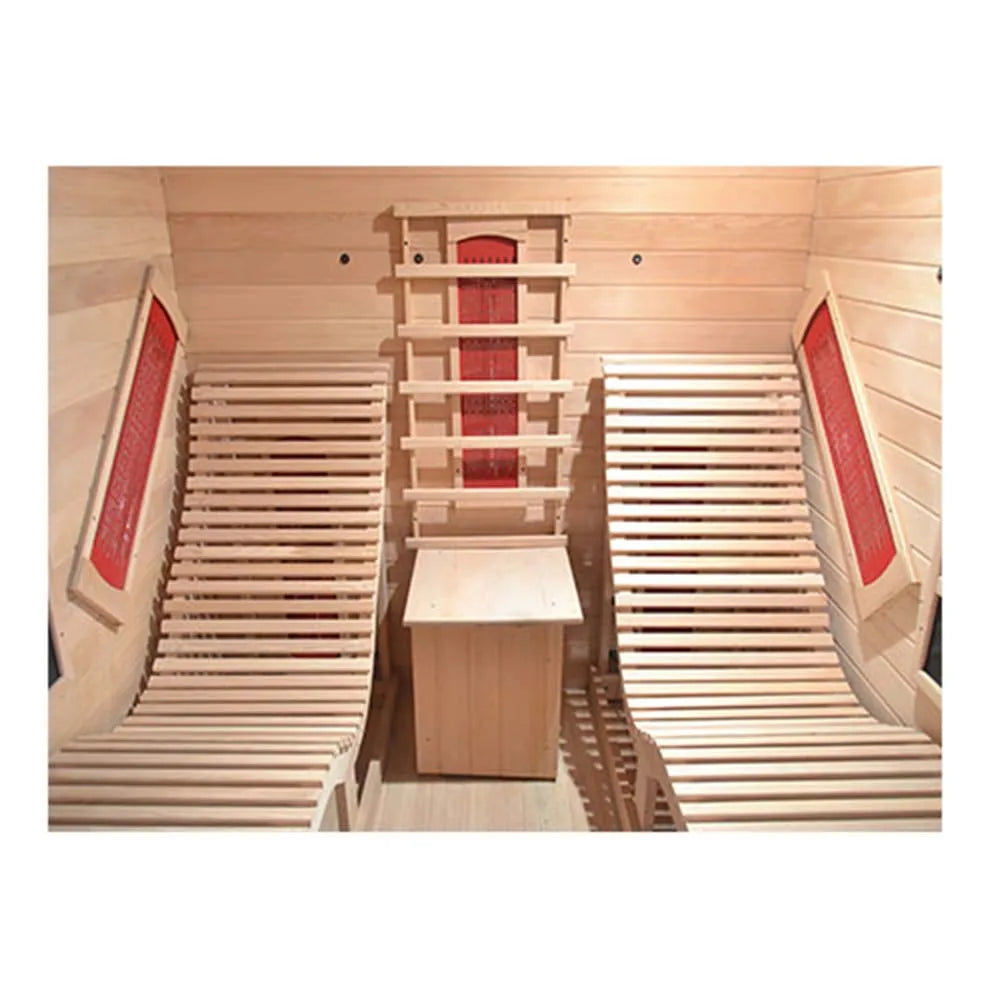 Popular Infrared Sauna Room Indoor 2 Person Hemlock Sauna Room Stock US