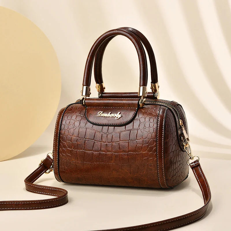 Luxury Hand Bags Ladies 2022 New Boston Women Bag Messenger Shoulders Bolsos De Mujer  Large Capacity Stone Wholesale Handbags