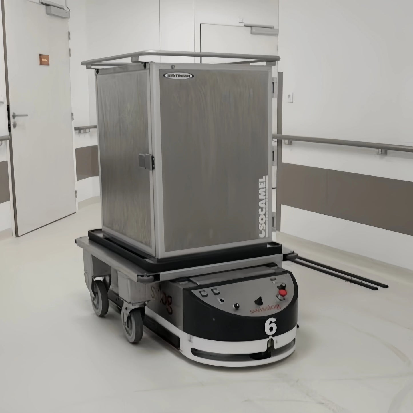 t agv robot Electric Material Handling Vehicle  Back-Lift Heavy-Load Agv Transfer Cart