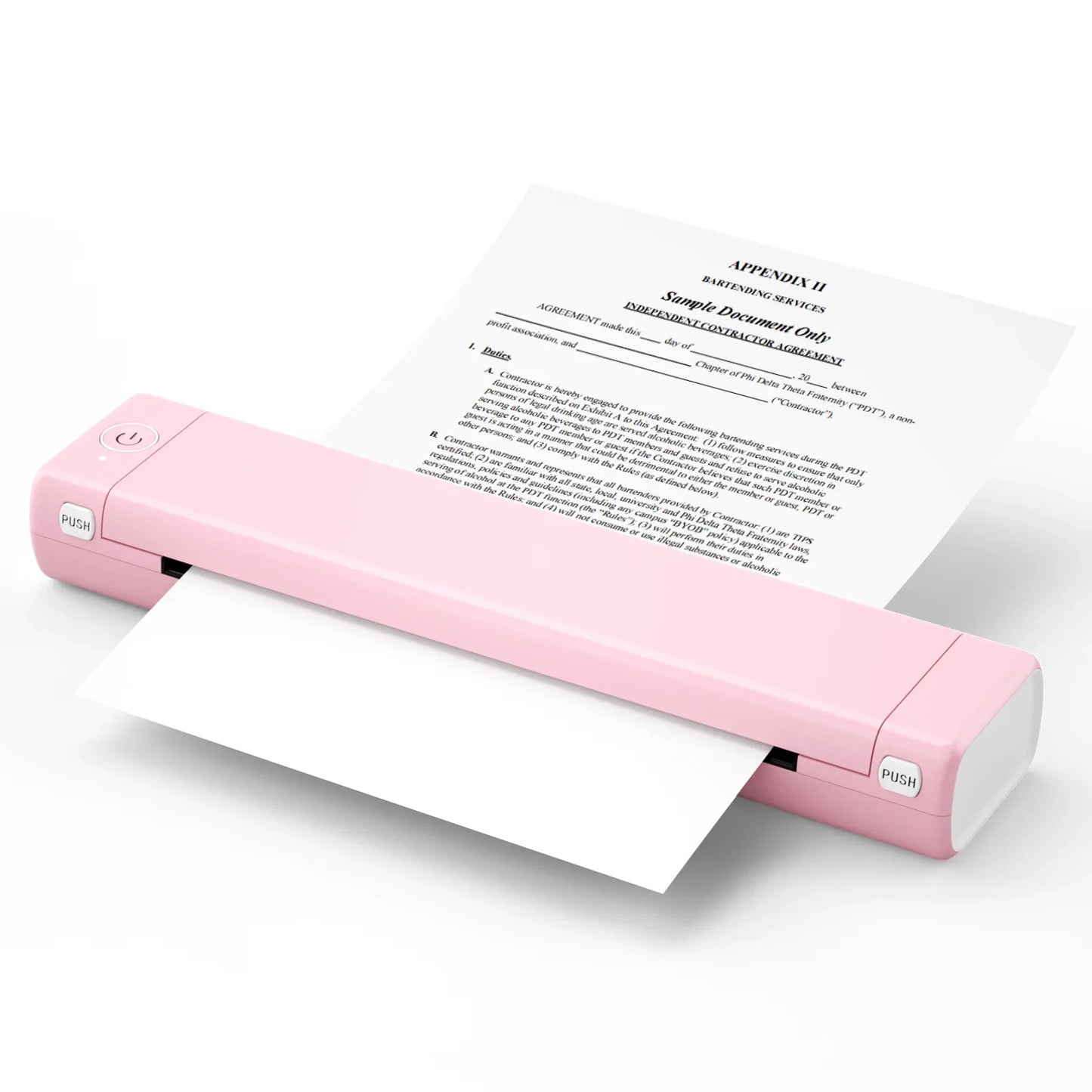 Phomemo Portable Printer Wireless Thermal Printer With Letter Size Paper Contract Printer for Office/PDF/Travel/Home