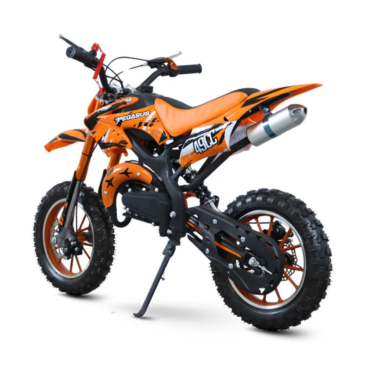 Pegasus Hot Kids 49cc Motorcycle Maximum Speed 40km/h Mini Dirt Bike Motocross 2 Stroke Kids Motorbike