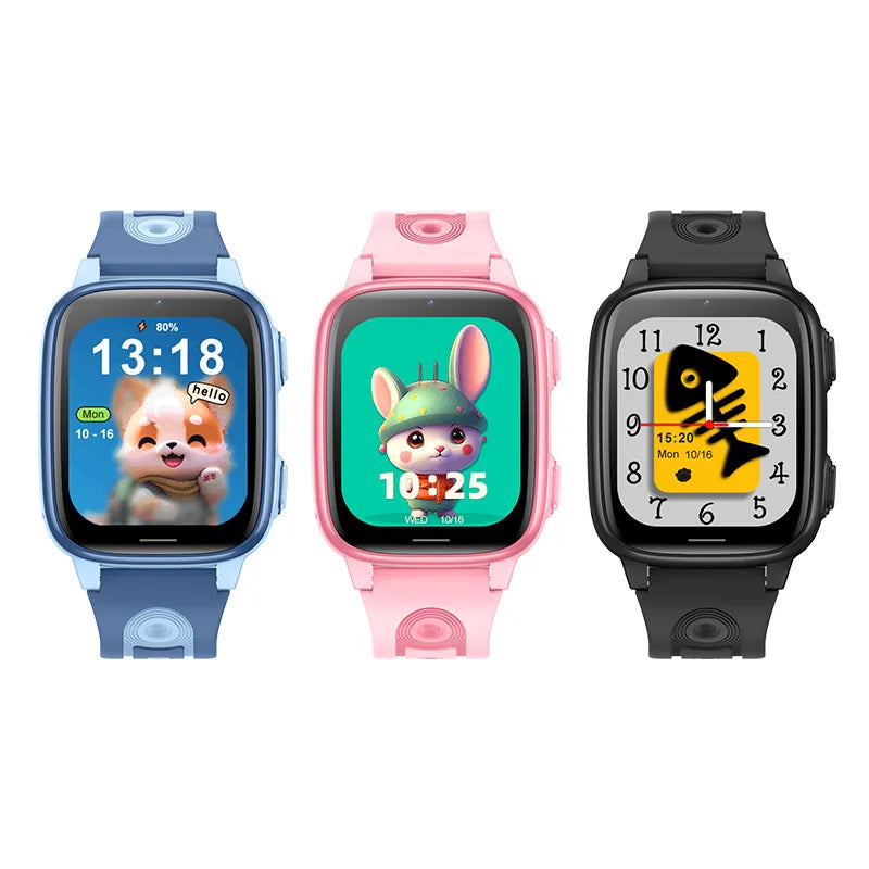 2025 Kids Smart Watch 1.52 Inch IP67 Waterproof GPS Tracking Children 4g Silicone Watches for Children