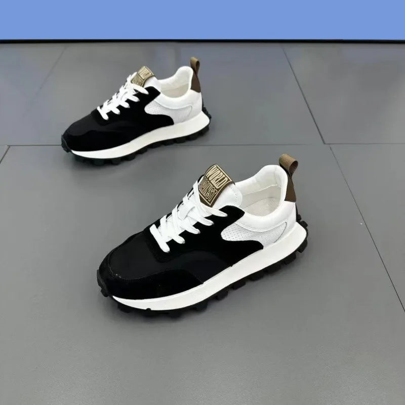 New Thick-soled Men's Casual Shoes for 2025 Durable Fashionable Comfortable Men's Height-increasing Shoes