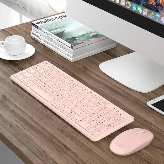 BOW Best Selling HW256 Office Gaming Universal USB Ergonomic 2.4G Wireless Keyboard and Mouse Combo for Desktop Laptop