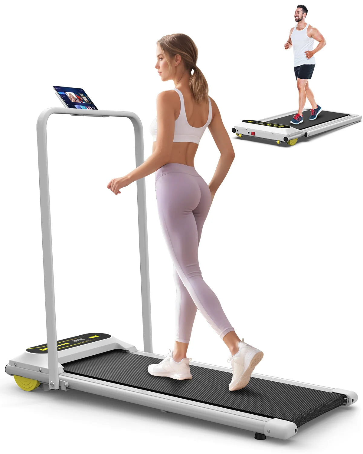 Customized Desk Use Treadmill 2.5hp Motor Electric Foldable Wholesale 2-in-1 Home Exercise Gym Treadmill Walking Pad