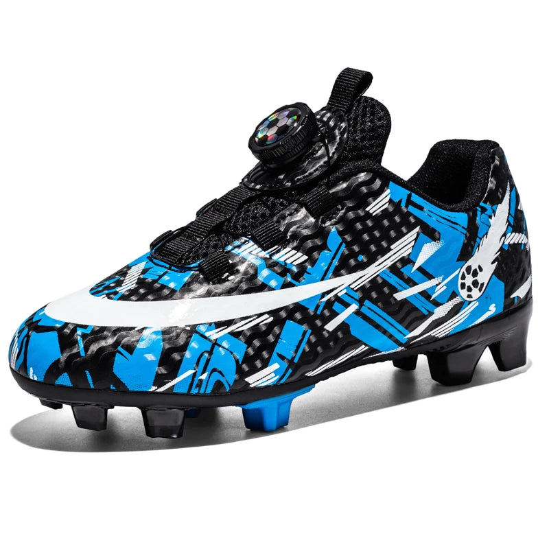 Newest Rotating Buckle Soccer Cleats for Men Women Kids Durable Sole for Firm Ground and Turf Surfaces
