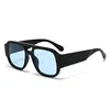2025 New Outdoor Sports Sunscreen Personalized Fashion Leisure Double Bridge Men's Women's Universal Square Sunglasses