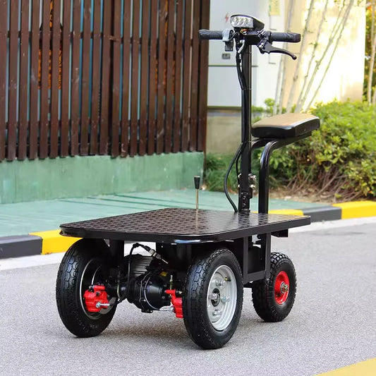For Warehouse 100KG Heavy Payload Remote Control Automatic Following Cart Trolley Robot