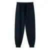 Hot Sale 380gsm Terry Jogger Trousers for Men High Quality Jogger Pants With Pockets Heavy Solid Custom Sweat Pants for Men