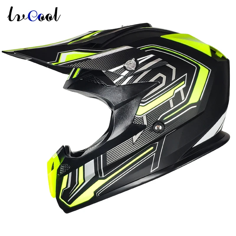 Professional Full Face Racing Moto Helmet DOT Certified for Road ATV Dirt Bike Downhill MTB Motocross New Condition