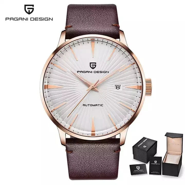 PAGANI DESIGN 2770 Men's Watches Classic Mechanical Leather Watch Men Luxury Automatic Business Waterproof Clock Man