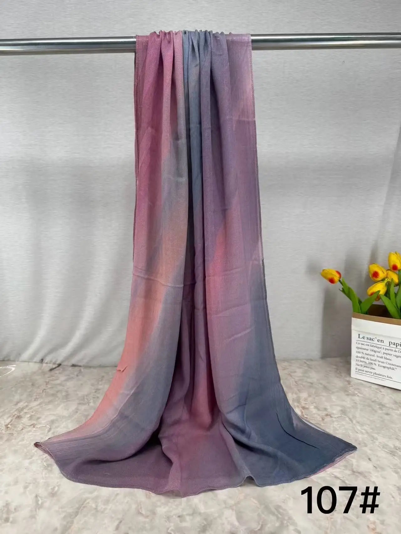 Soft Breathable Modal Hijab for Muslim Women New Digital Printed Woven Scarf Cotton Modal for Autumn