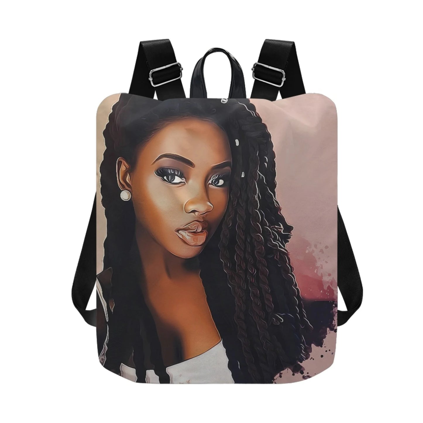 Latest African Girl Printed Backpack for Women Water-resistant College Backpack Girls Kids Bookbags Travel Casual Backpack Bag