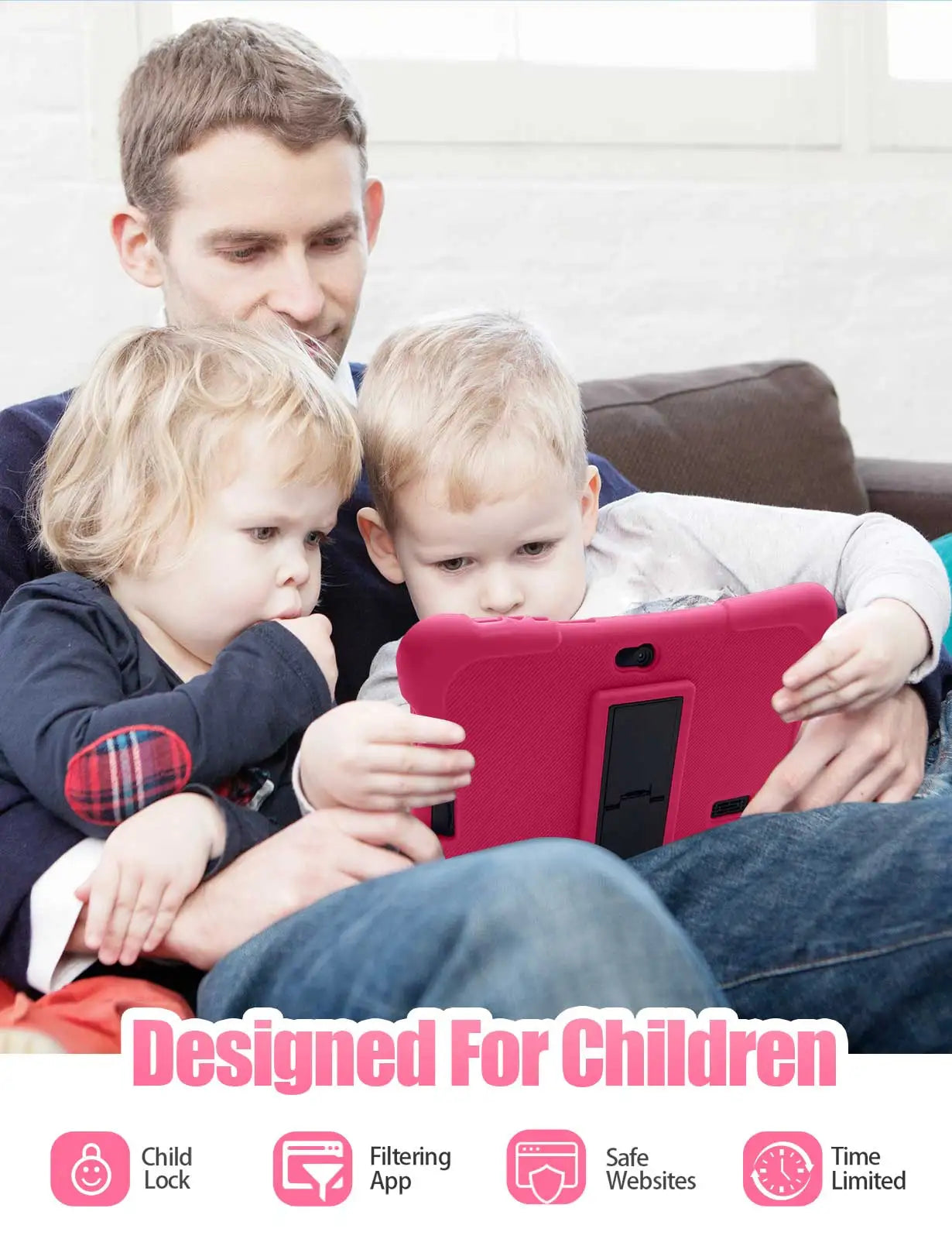 Pritom K7  7" Android Tablet Kids for Children 1024*600 SC7731E Quad Core Games RAM 4GB  ROM 32GB  Android 13 Tablet pc