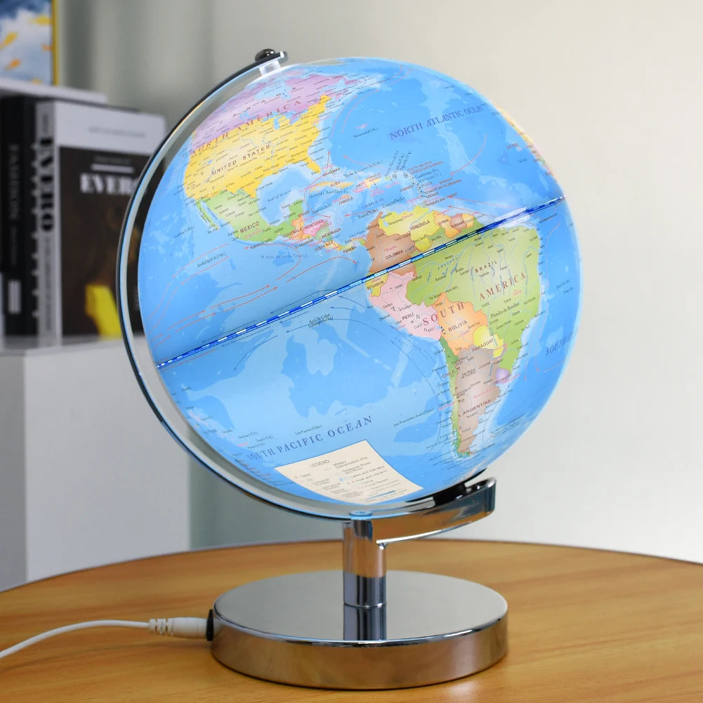 20 cm Educational World Globe Light World Globe Constellation View World Globe for Decor Gifts Promotion Teaching Tool