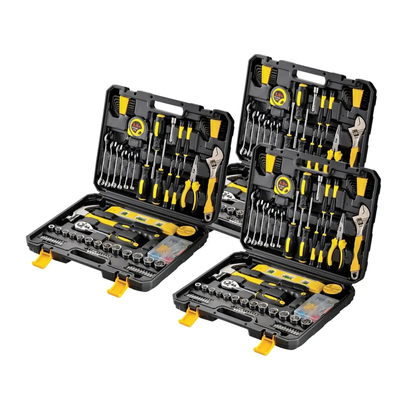 Professional Complete Tools Kit Set Boxes Hand Tool 108 PCS Home Metal Carpentry Car Repairs Maintenance Work Toolbox-001