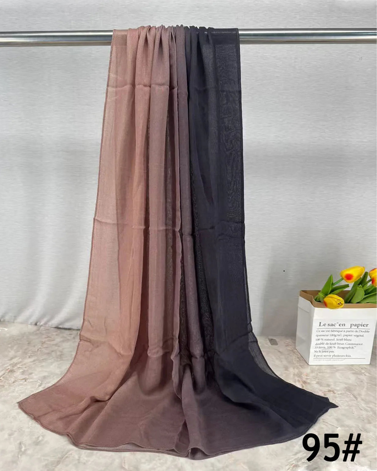 Soft Breathable Modal Hijab for Muslim Women New Digital Printed Woven Scarf Cotton Modal for Autumn
