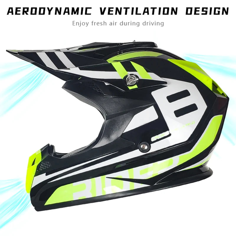 Factory Sale DOT Certified Cascos Adult Open Face Off-road Helmet ABS Perfect for Motorcycles Thrilling Dirt Bike Downhill