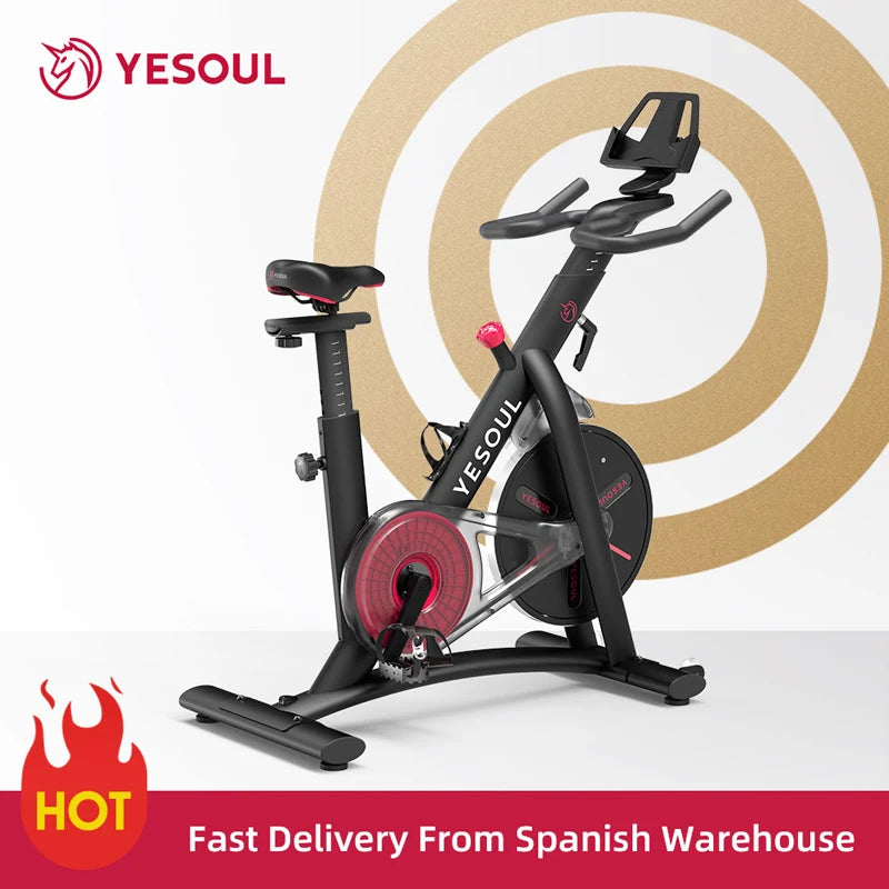 Spanish in Stock Yesoul S3 Spinning Bike Free Shipping Indoor Stationary Bicicleta Estatica Bodybuilding Spinning Bike