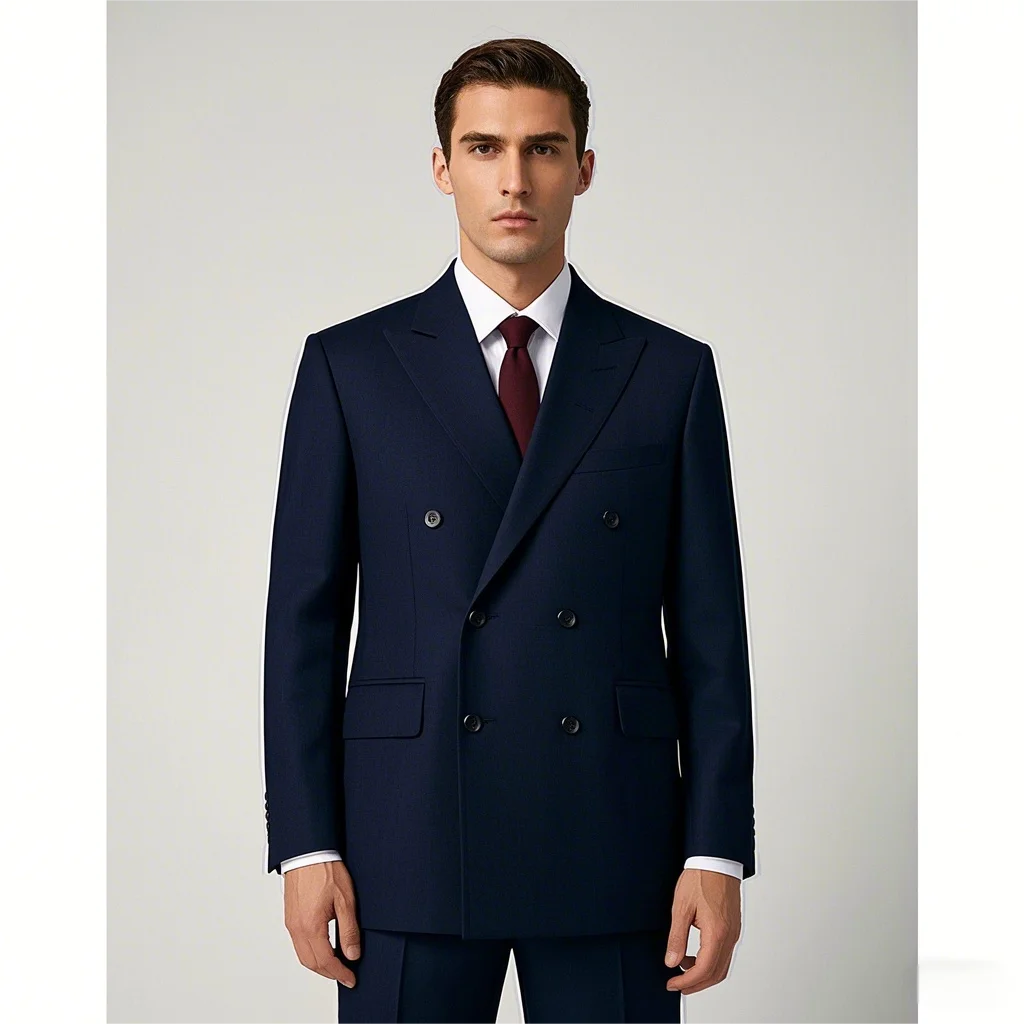 Made to Measure Jackets Modern Solid Haute Couture Black Suit Jacket Men's Business  Italian High-end Suit
