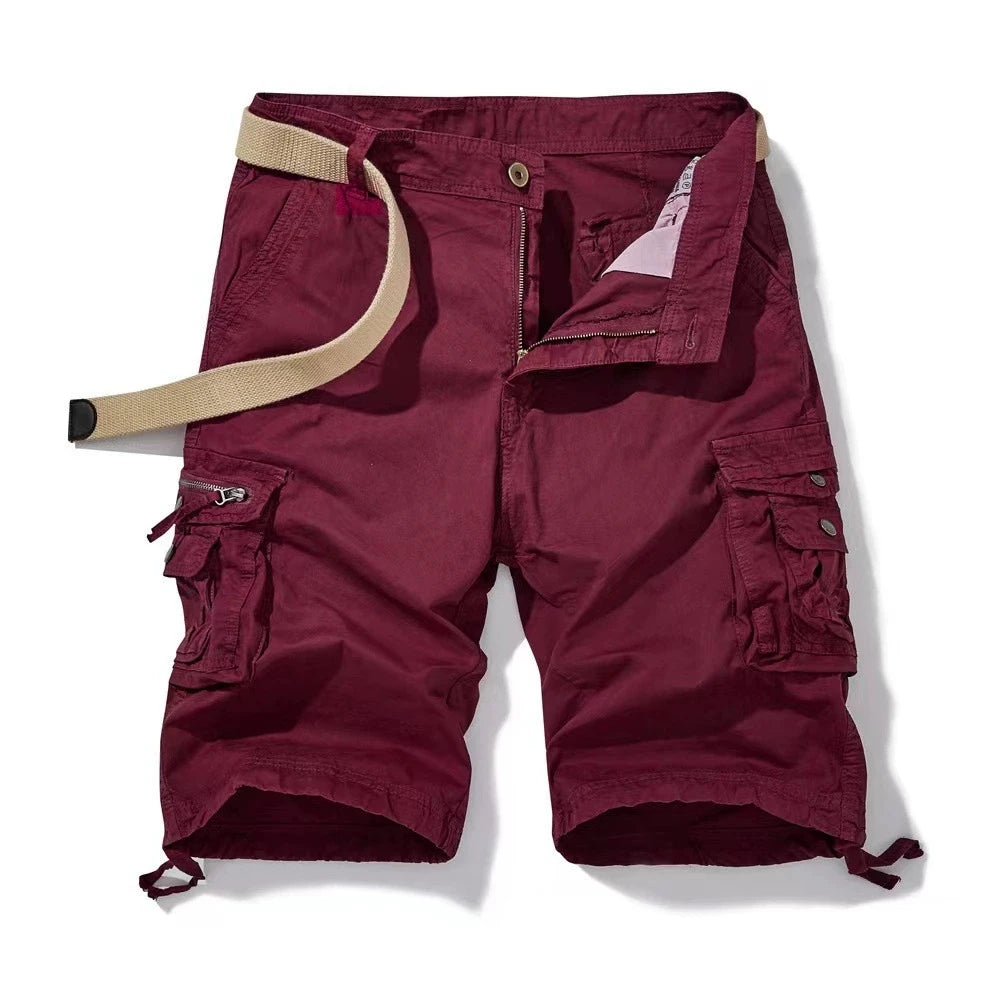 Custom Your Brand Logo Wholesale Hot Selling Summer Men Clothing Casual Pockets Cotton Jogger Loose Cargo Shorts